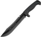 Jungle Primitive, Kraton Handle, Black Blade, Nylon Sheath, F03T-N