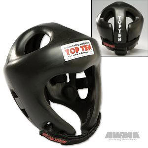 TOP TEN Competition Head Guard - Black, 89110