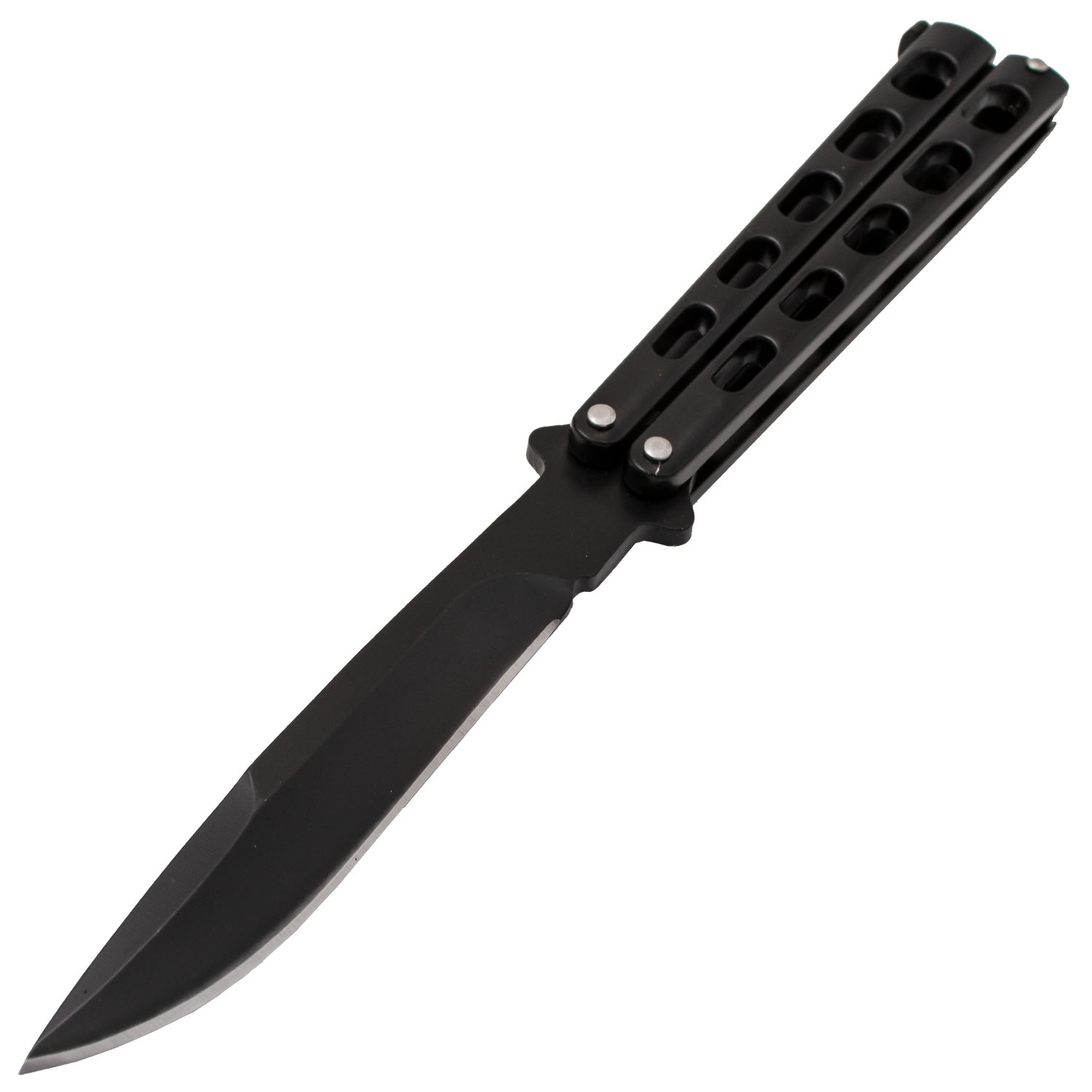 Industrial State of The Art Balisong Butterfly Knife Black