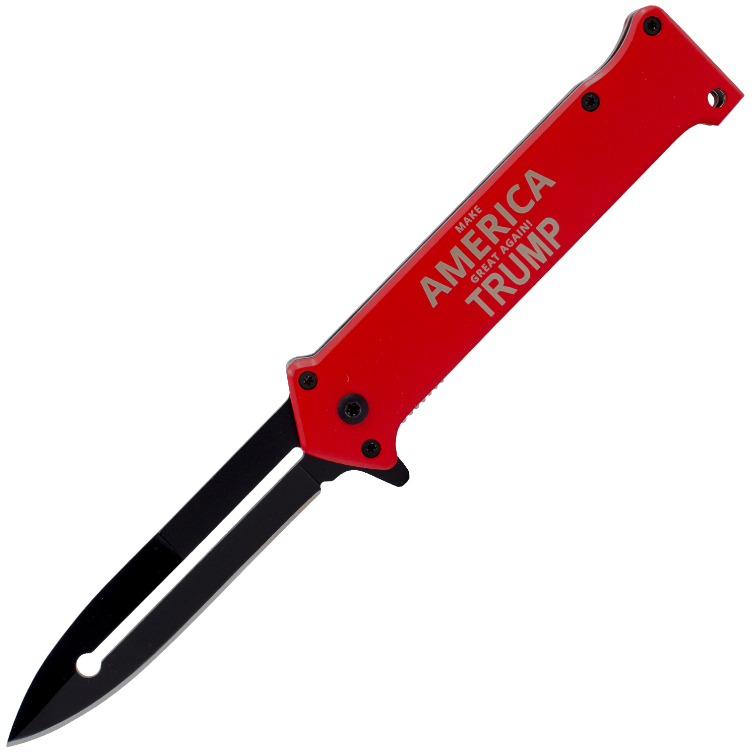 Tiger USA Spring Assisted Knife Joker Red Trump