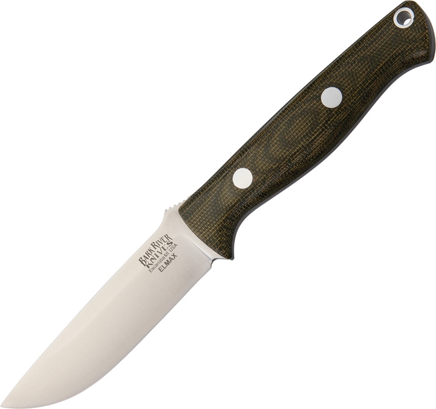 Bark River BA047MGC Bravo EDC Green Canvas Knife