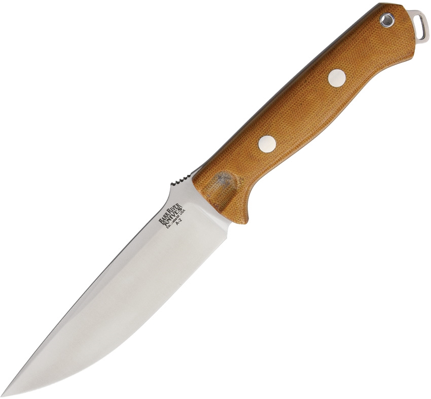 Bark River BA07117MNC Bravo Vortex Natural Canvas Knife