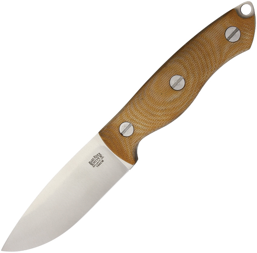 Bark River BA164MNC STS-4 Natural Canvas Micarta Knife