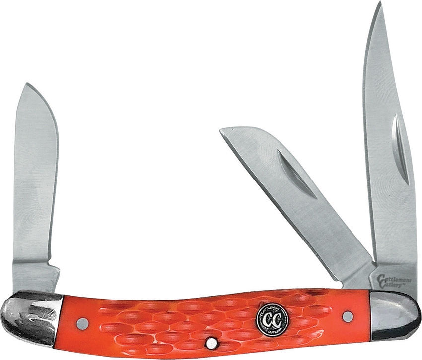 Cattleman's Cutlery CC0001JOD Signature Stockman Orange Knife