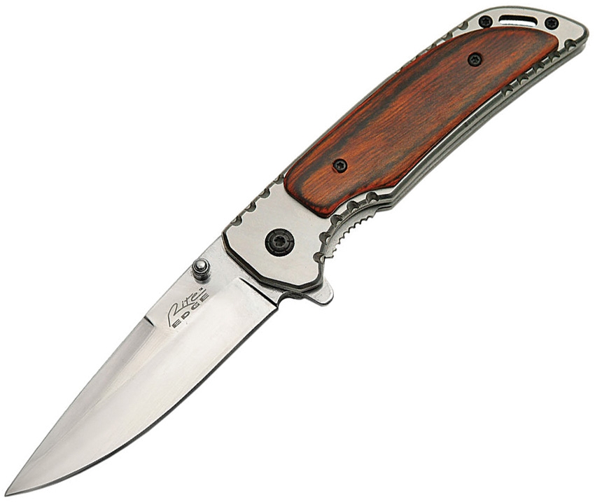 China Made CN300370WD Linerlock A/O Knife, Wood