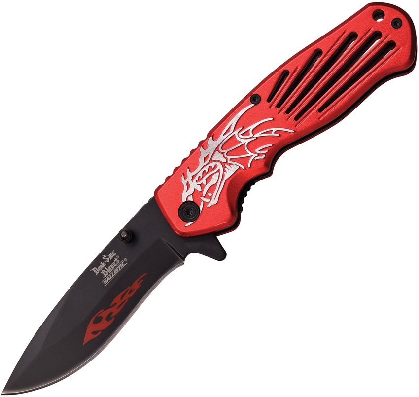 Dark Side DSA038RD Dragon Linerlock A/O Knife, Red