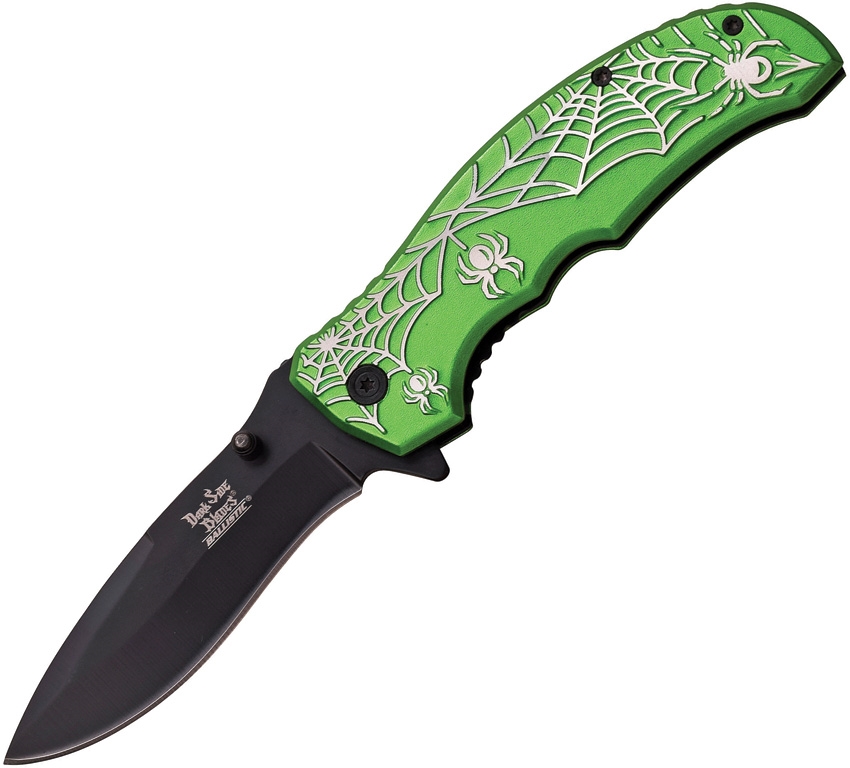 Dark Side DSA047GN Spider Linerlock A/O Knife, Green