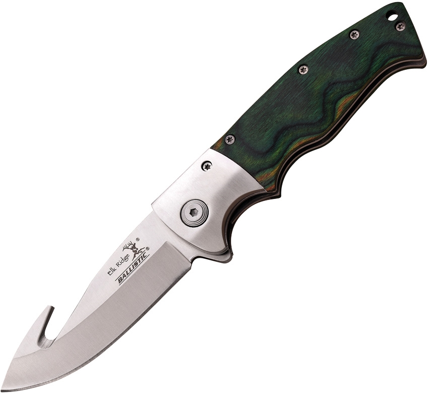 Elk Ridge ERA011GN Linerlock A/O Knife, Green