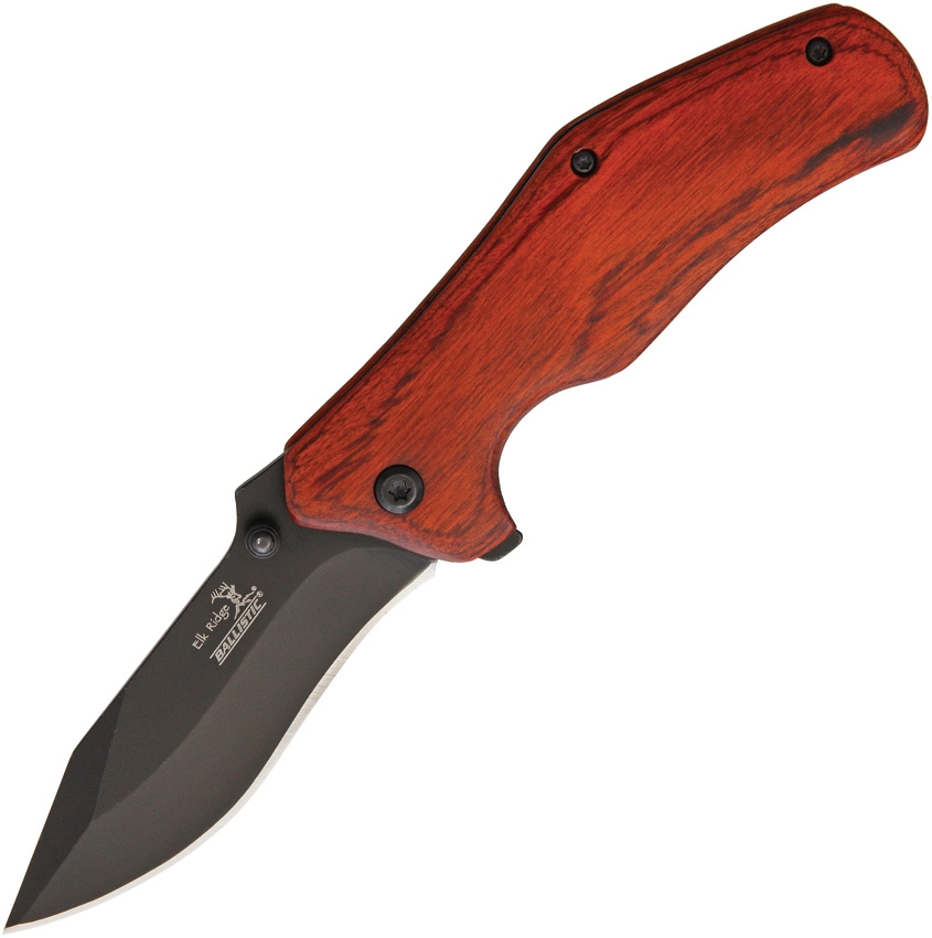 Elk Ridge ERA013PW Linerlock Pakkawood A/O Knife