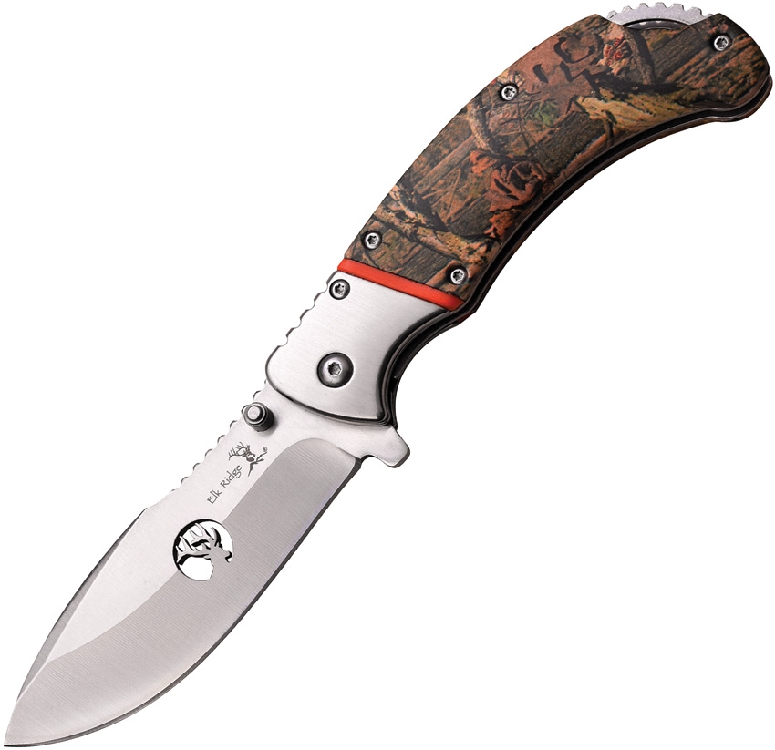 Elk Ridge ERA162CA Linerlock A/O Knife, Camo