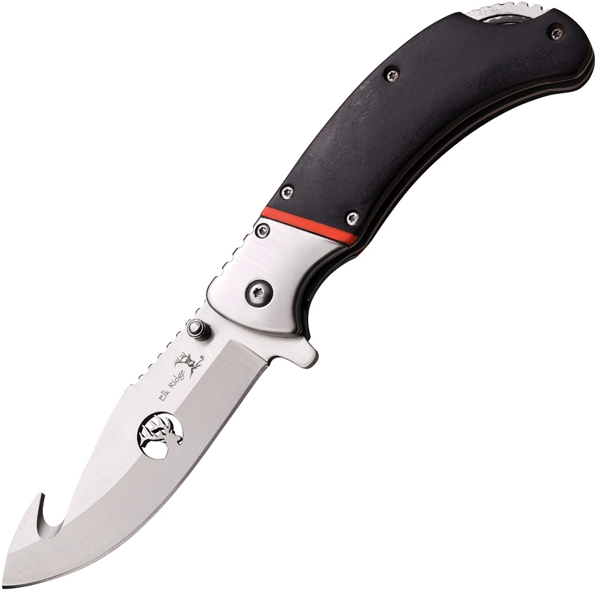 Elk Ridge ERA162HGW Linerlock A/O Knife, Pakkawood