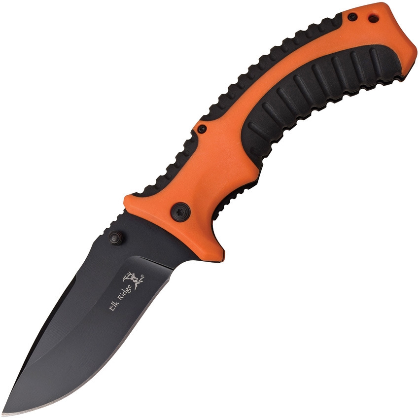 Elk Ridge ERA934OR Linerlock A/O Knife, Orange