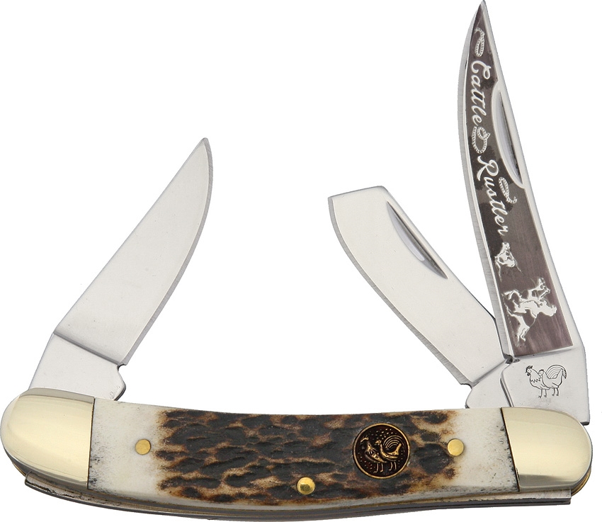 Hen and Rooster HR283DSCR Little Cattle Rustler Knife