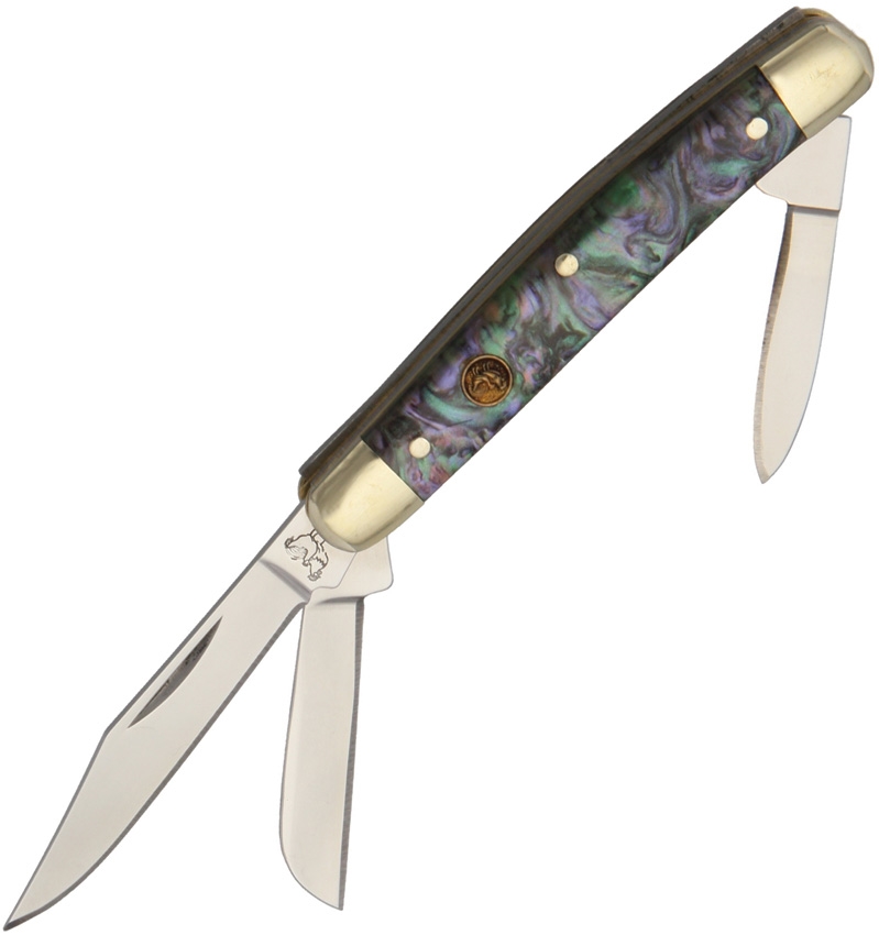 Hen and Rooster HR303IAB Stockman imitation Abalone Knife