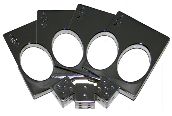 Lucky Punch Brass Knuckles, Chrome