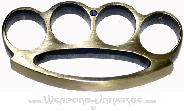 Renegade Brass Knuckles, Antique Brass, Medium