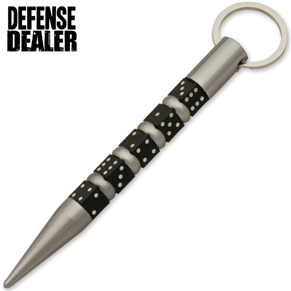 Silver Kubaton with Black Dice