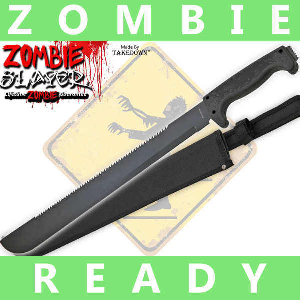 Full Tang Undead Slayer Machete - Black AP0005BK